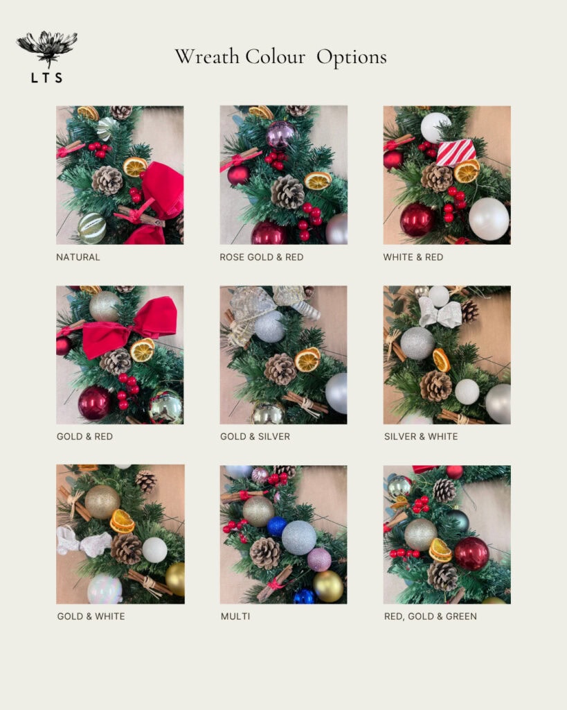 Wreath colour options