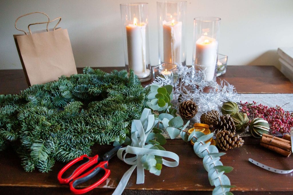 Little Tin Shed luxury christmas wreaths, table arrangements