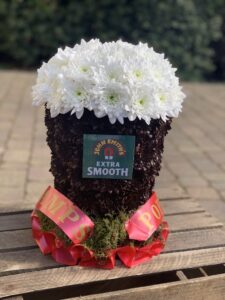 John Smith Bitter Funeral flower tribute
