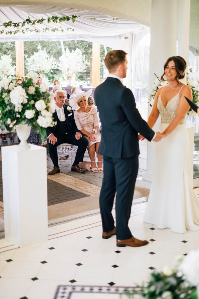 Wedding flowers at Friern Manor