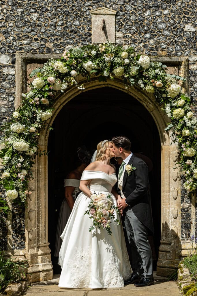 Wedding flowers at Hengrave Hall by Little Tin Shed Flowers