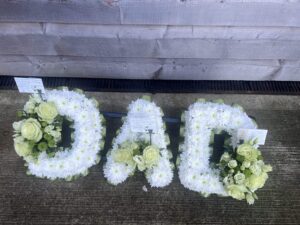 Dad funeral flower tribute