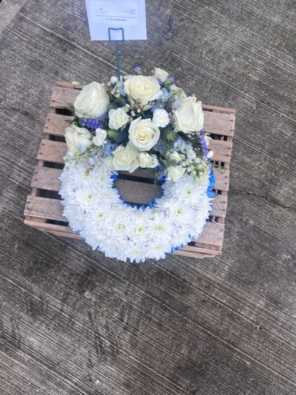 Based Wreath funeral flower tribute