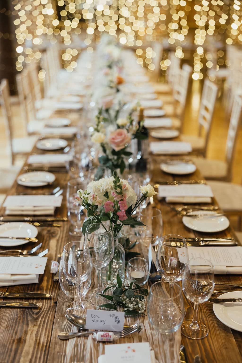 Summer long table inspo Gaynes Park Wedding flowers