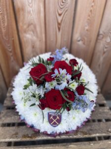 Funeral flower posy West Ham