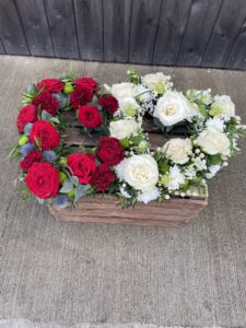 Red and White Double Heart