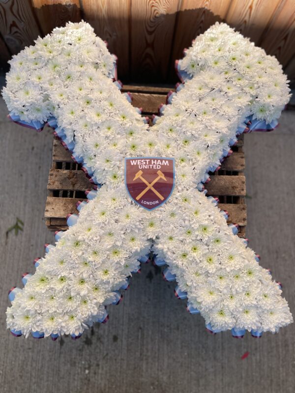 WestHam Hammers funeral flower tribute