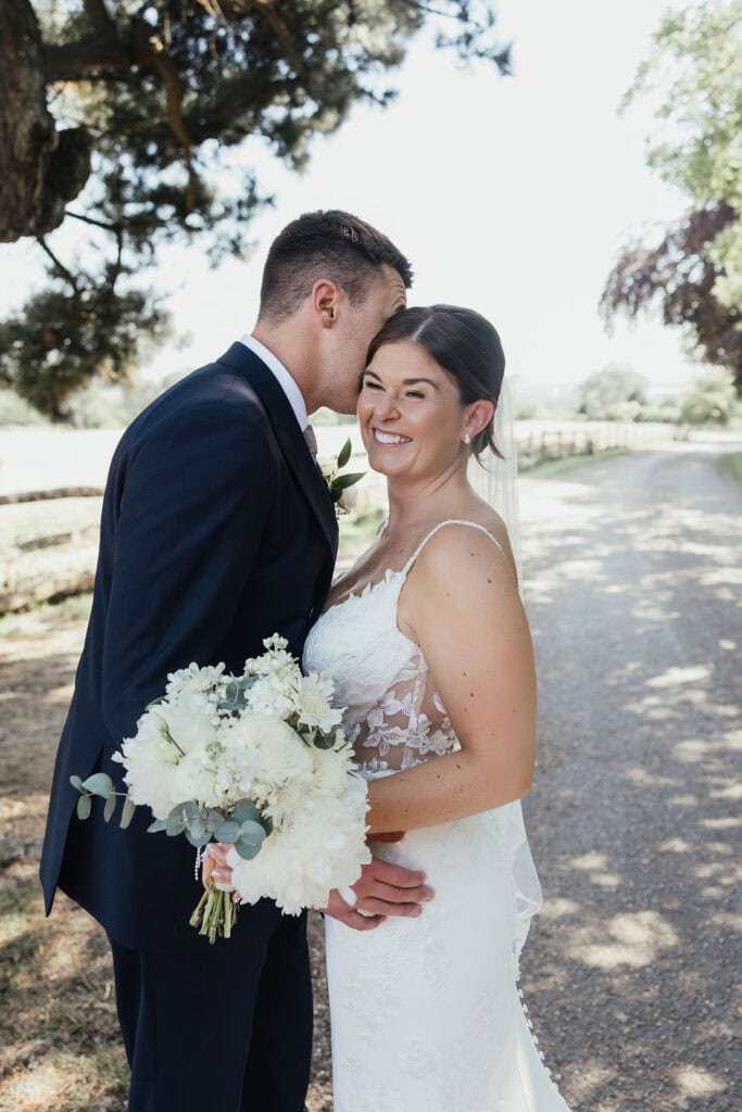 White and green wedding flowers, by Little Tin Shed