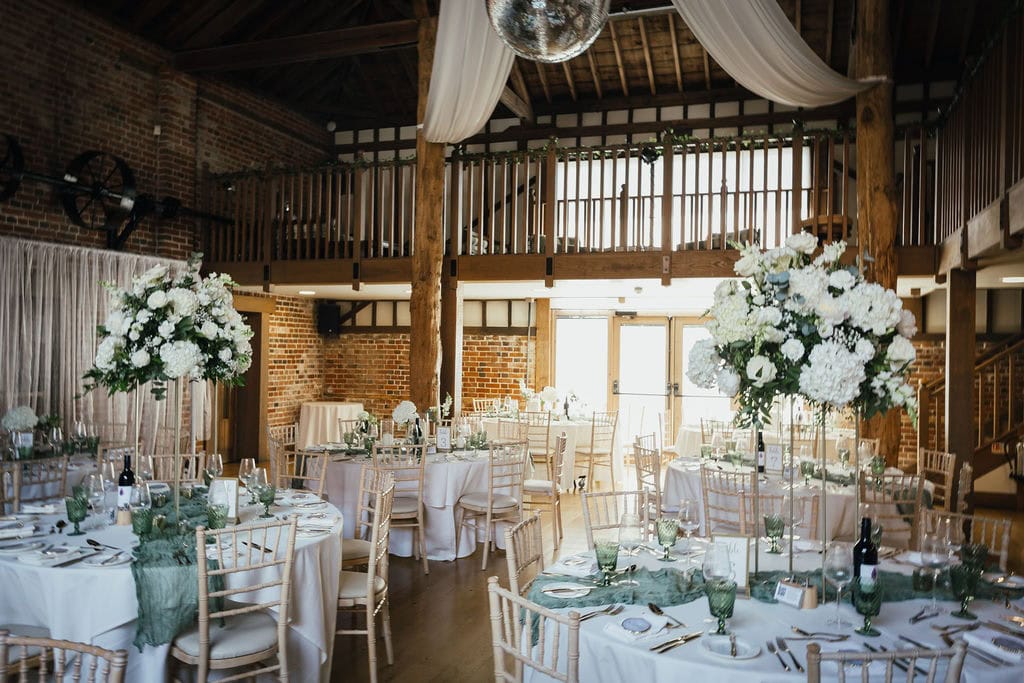 White and green wedding flowers, by Little Tin Shed